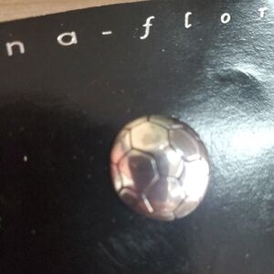 Sterling Silver Soccer Ball Pin